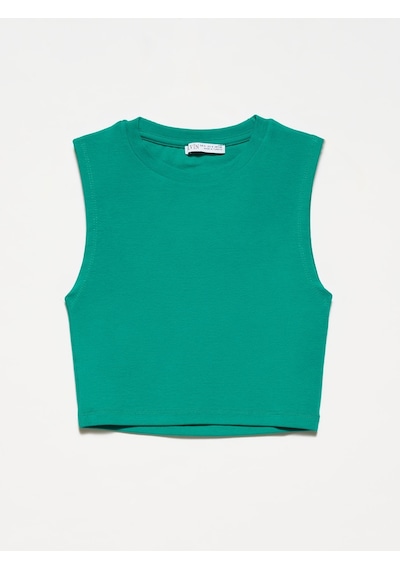 Dilvin Crop Top Yeşil