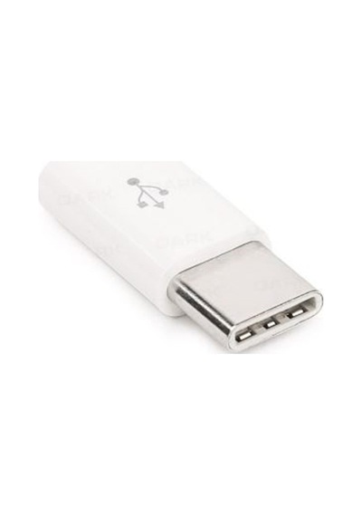 Dark Dk-ac-u31xmıcrow Usb3.1 Typec Erkek - Micro Usb2.0 Dişi Dönüştürücü Beyaz