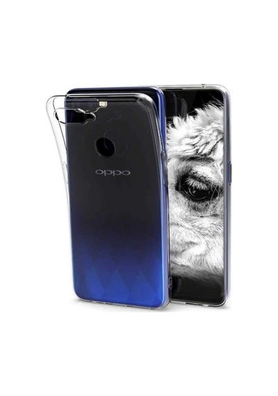 Oppo Ax7 Kılıf Zore Süper Silikon Kapak Renksiz