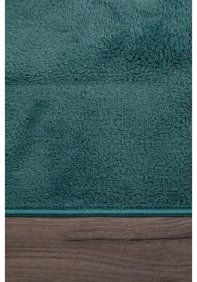 Relax Petrol Yeşili 80x150 + 50x80 Cm Büyük Boy 2'li Banyo Halısı Paspası Seti Kaymaz Klozet Takımı Yeşil