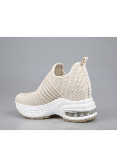 Guja 25y300-8 Dolgu Topuk Bej Kadın Sneakers Bej
