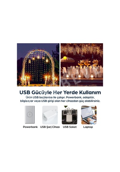 Robeve 3x3 Metre Peri Led Kumandalı Perde Asma Kancalı Peri Led Yılbaşı Led Gün Işığı Led Işık 8 Modlu Parti Işığı Dekoratif Işık Led Saçak Led Işık Perde Led Yılbaşı Dekorasyon