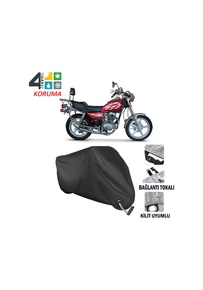 Kuba Kb150-9 Motosiklet Brandası ( Kilit Uyumlu - Siyah