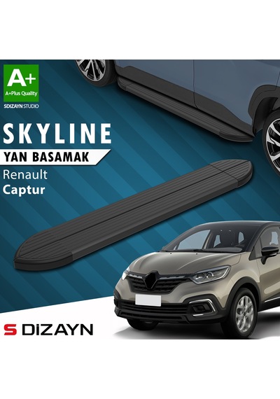 S-dizayn Renault Captur Skyline Siyah Yan Basamak 173 Cm 2013-2020 A+ Kalite