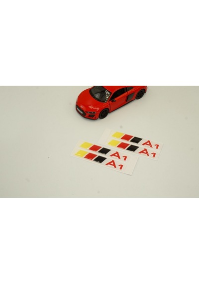 Audi A1 Logo Motor Kapağı Damla Silikon Plaka Logo Arma Amblem Ye
