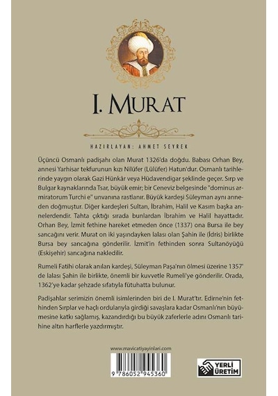 1.Murat Padişahlar Serisi Maviçatı Yayınları