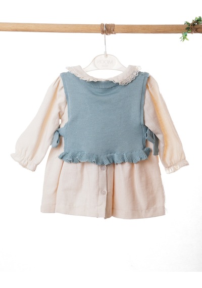Xo Kids Kız Çocuk Elbise 9-24 Ay 52142 MAvi