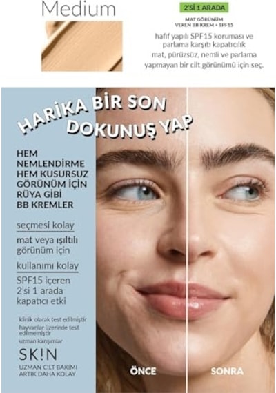 Krem Spf 30 Yüksek Kapatıcı Mat Ipeksi Bitiş Cilt Tonu Eşitleyici Uzun Süre Kalıcı Vitamin C E Içerikli 50 Ml - Diğer