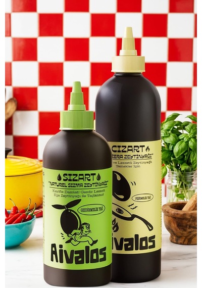 Cızart - Sızart Zeytinyağı Mutfak İkilisi 1250 Ml 750 Ml Riviera + 500 Ml Sızma Kolay Kullanım