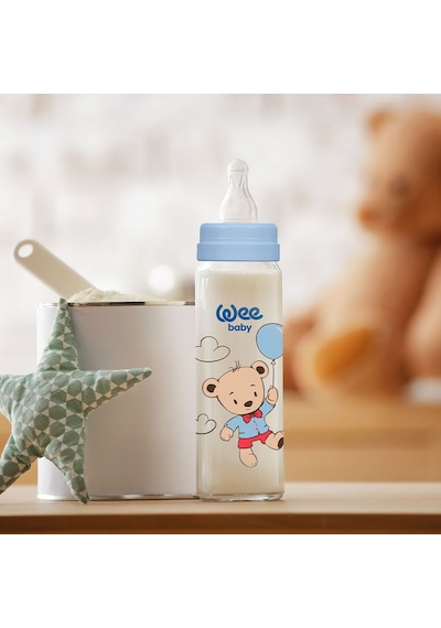 Wee Baby Klasik PP Biberon 250 ml Mavi 0 -6 Ay