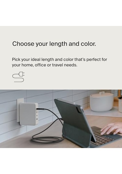 Boostcharge Usb-c - Usb-c Şarj Kablosu, Hızlı Şarj Kablosu, 240 W Power Delivery, Usb-ıf Sertifikalı, İphone 15, Ma Diğer