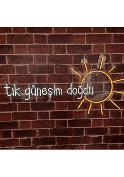 Tık Doğdu Güneşim Neon Led Aydınlatma Renkli