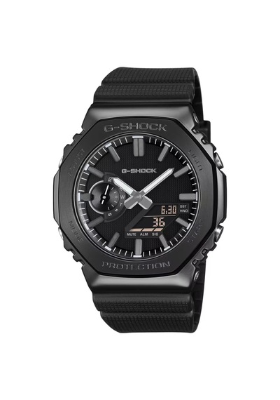 G-shock G-steel 2100 Series Luxe Black 44.4 Mm Quartz Saat Gm-210 Siyah