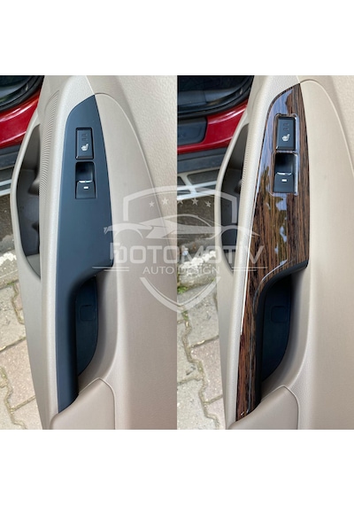 Hyundaı Tucson 2015 / 2020 Koyu Meşe Özel Ahşap Desen Full Set Torpido Konsol Kaplama