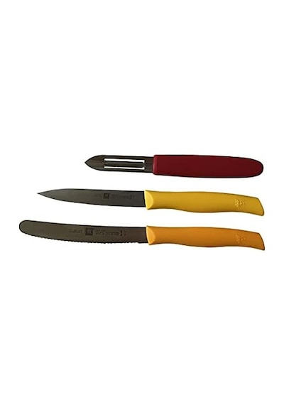 Grip Bıçak Seti, Paslanmaz Çelik, 3 Parça Ahşap