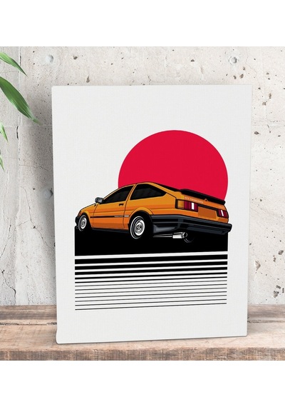 Bk Gift Klasik Araç Tasarımlı Dekoratif Mini Kanvas Tablo 15X20Cm (506660933)