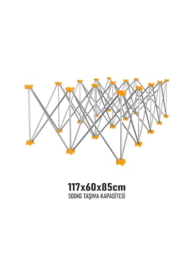 Sgs Katlanır Çalışma Tezgahı Alüminyum 117 60 85 Cm Sgs921