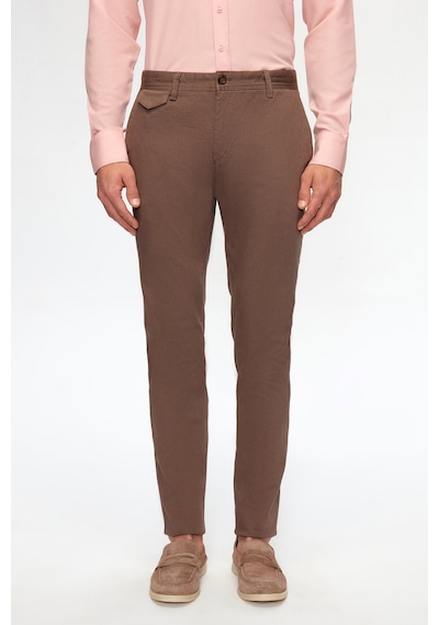 Twn Slim Fit Vizon Armürlü Chino Pantolon 6ecc3s208232m Çok Renkli