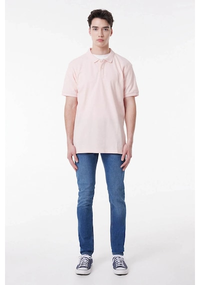 Regular Fit Normal Kesim Polo Yaka Tişört L211810611 Pembe