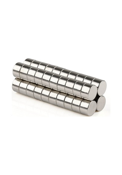 30 Adet Çap 8Mm X Kalınlık 5Mm Güçlü Yuvarlak Neodyum Mıknatıs