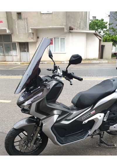 Motocam Küba Rubano 150 Ön Cam 2023-2026 Model 65cm Siyah Renkli 4mm Orta Boylu