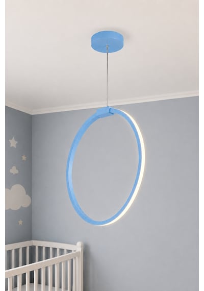 AvizeGO Raven Led Sarkıt Avize Çocuk Odası Günışığı Açık Mavi