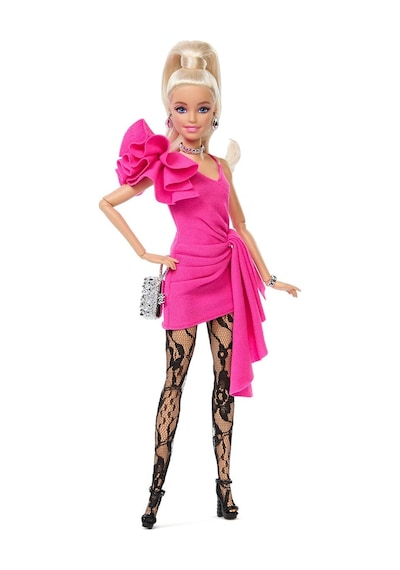 Jjn73 Barbie Deluxe Style - Pembe Parlak Elbise