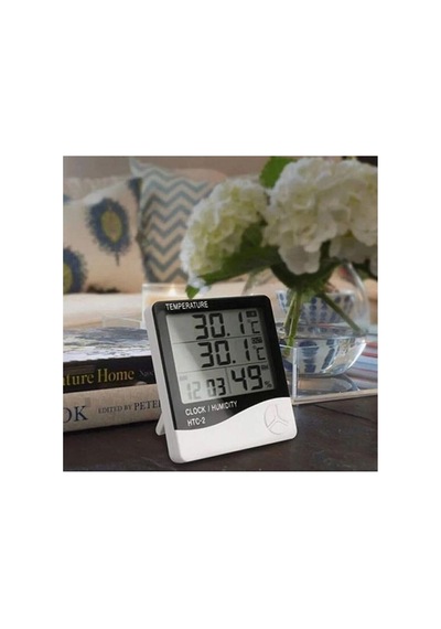 Ergonomik Lcd Ekranlı Alarmlı Nem Ölçer Ve Termometre