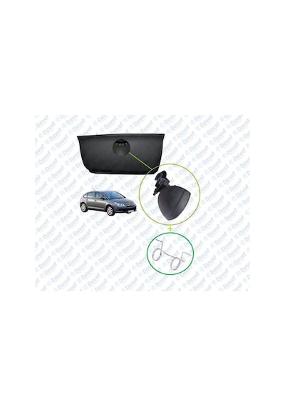 Torpido Kapak Acma Mandali Siyah Yayli Citroen C4 2005-2012 504624395