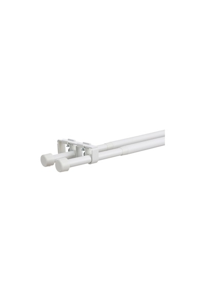 Ikea Bekräfta Perde Çubuğu Seti , Beyaz, 120-210 Cm 19 Mm, İkili