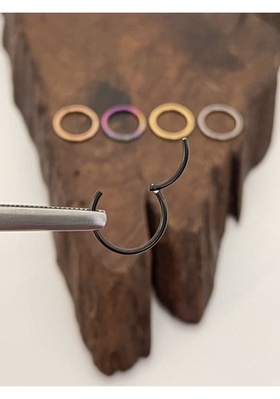 Paslanmaz Kararmaz Cerrahi Çelik Tam Halka Kıkırdak Tragus Helix Piercing Gold