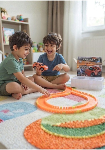 3d Müzikli Pilli Speed Car Kırmızı