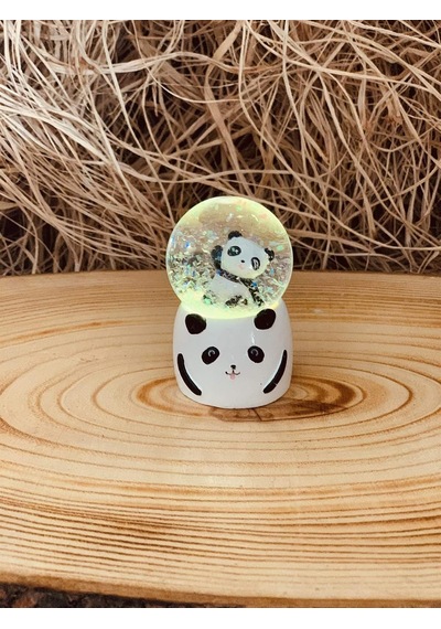 Giftmoda Mini Işıklı Panda Kar Küresi