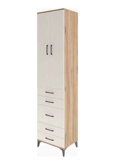 Hyperion Dolap 4 Raflı 5 Çekmeceli 2 Kapaklı 60x44x243 Çam-ay... Çam Hyperion Dolap 4 Raflı 5 Çekmeceli 2 Kapaklı 60x44x243 Çam-ay... Çam
