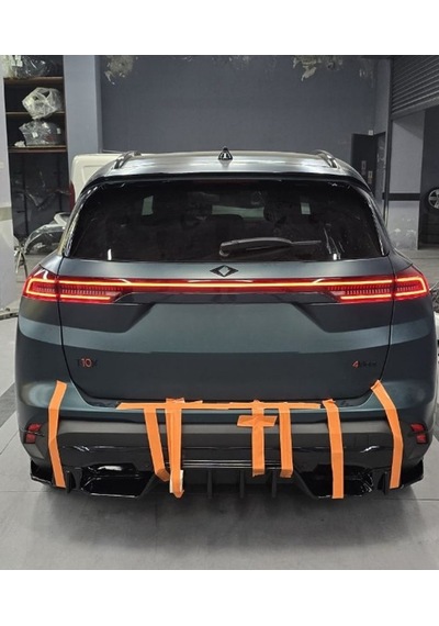 Togg T10x Düz Spoiler Plastik Parlak Siyah Boyalı
