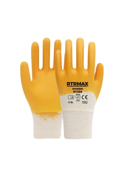 Rtrmax Rh19881 Nitril Kaplı Pamuk Eldiven No:9