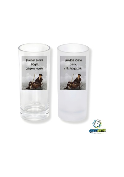 Çöpçüler Kralı Buzlu / Buzsuz Seçenekli Rakı Bardağı 1 Adet Şık Sunum Bardağı 0285
