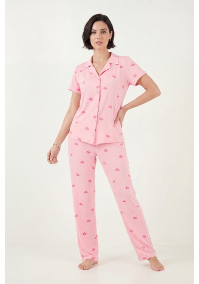 Lela Bayan Pijama Takımı 65750101y Açık Pembe
