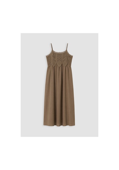 LC Waikiki Trendlucky Farkıyla İp Askılı Dantel Detaylı Poplin Kloş Elbise Haki - 917049484 Haki LC Waikiki Trendlucky Farkıyla İp Askılı Dantel Detaylı Poplin Kloş Elbise Haki - 917049484 Haki