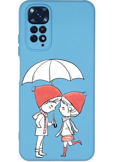 Xiaomi Redmi Note 11 Pro Uyumlu Lansman Kılıf Aşk Tasarımlı Içi Kadife Kapak-lila Şeffaf