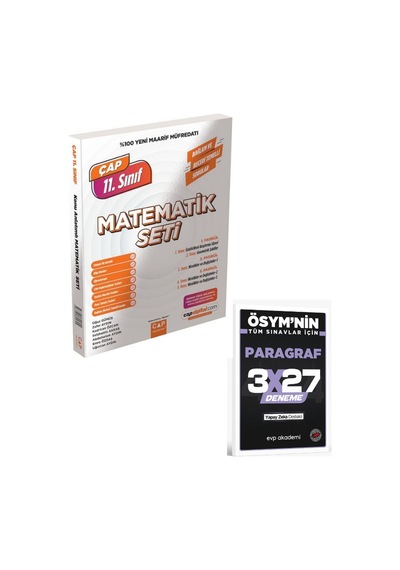 Çap 2027 11. Sınıf Matematik Maarif Model Set+ Evp Akademi Paragraf