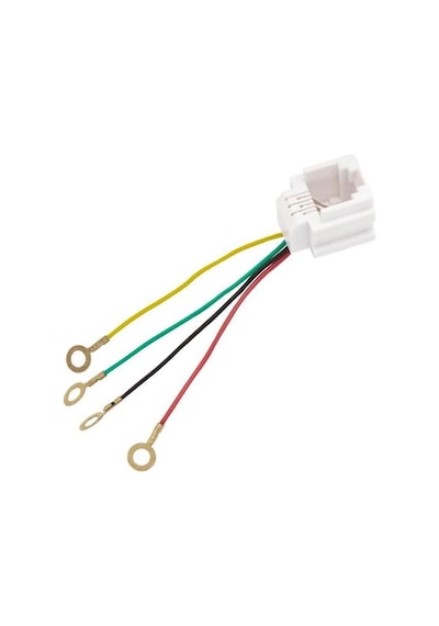 Rj11 Soket 623k Jack 6p4c Telefon Dsl Konnektörü 150 Mm