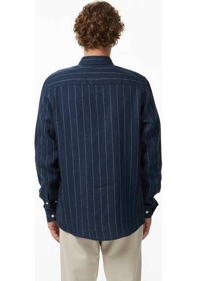 Nautica Erkek Lacivert Regular Fit Çizgili Gömlekçizgiliw65421t