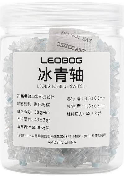 Aula Leobog Ice Blue Clicky Mekanik Switch 100 Adet