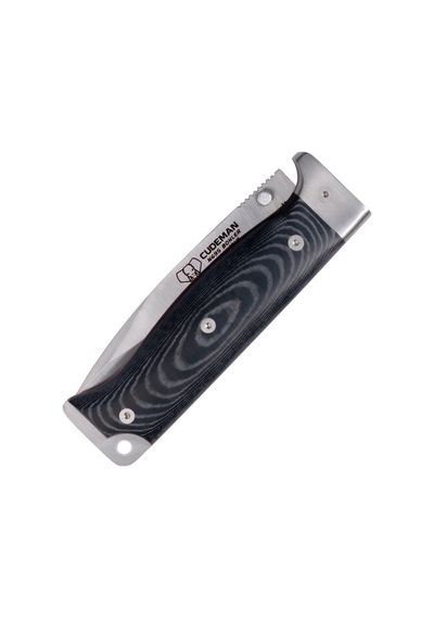 Cudeman 328-mf Mt-6 Black Micarta Saplı Deri Kılıflı Kamp Çakı Siyah