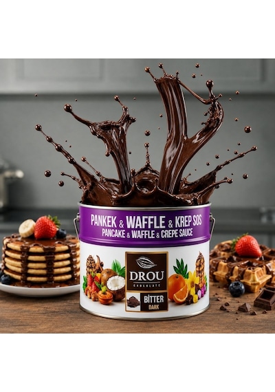 Callei Drou Extra Bitter Waffle Krep Pankek Sos 10 Kg