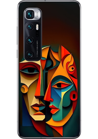 Xiaomi Mi 10 Pro Uyumlu Şeffaf Kılıf Tablo 6 Tasarımlı