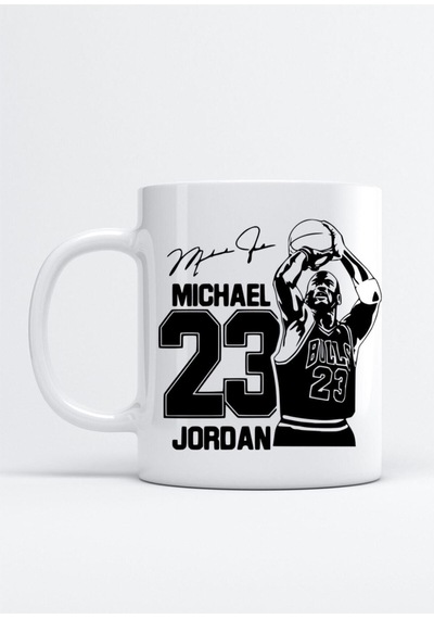Michael Jordan 23 Imza Kupa Bardak Beyaz