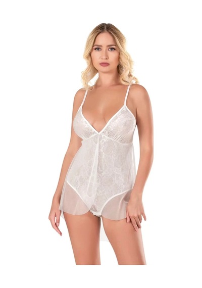 Naam Ekru Jakarlı Bodysuit Gecelik Çok Renkli