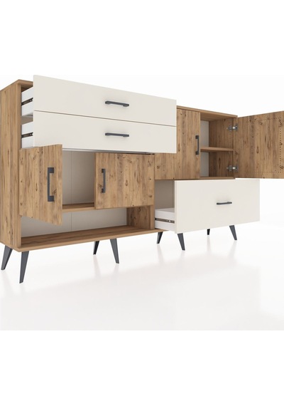Arges Konsol 3 Raflı 3 Çekmeceli 4 Kapaklı 176x30x99 Çam-çam/aytaşı Atlas Çam/aytası - Atlas Çam Arges Konsol 3 Raflı 3 Çekmeceli 4 Kapaklı 176x30x99 Çam-çam/aytaşı Atlas Çam/aytası - Atlas Çam